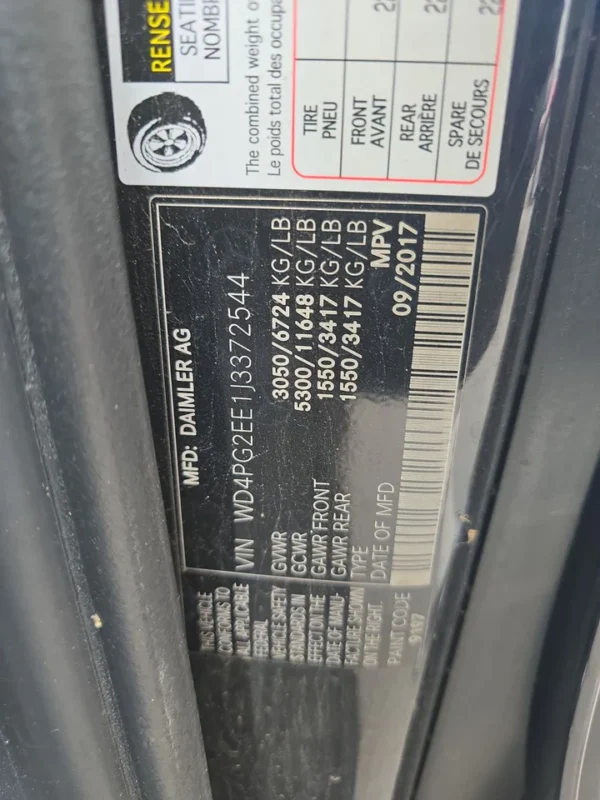 2018 Mercedes-Benz Metris Passenger Van 126.0" WB
