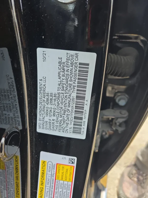 2021 Honda Accord Sedan EX-L