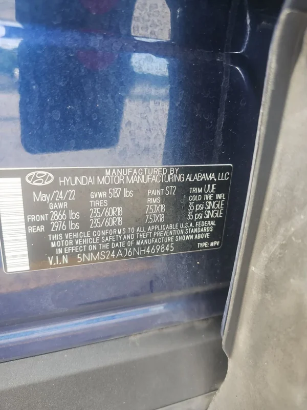 2022 Hyundai Santa Fe SEL